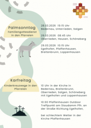 Palmsonntag und Karfreitag 2026